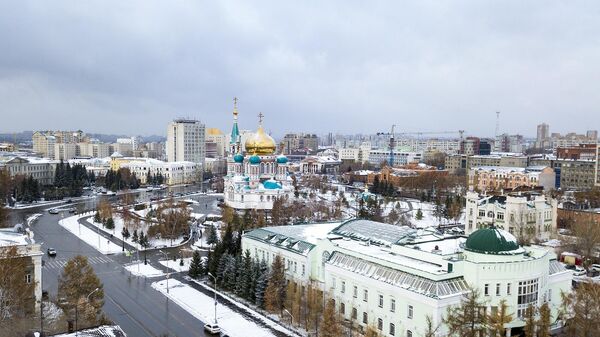 Вид города Омска