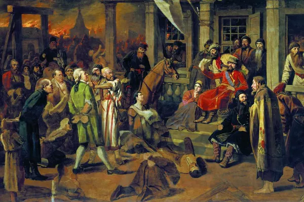Василий Перов Суд Пугачёва, 1879, Русский музей, Санкт-Петербург