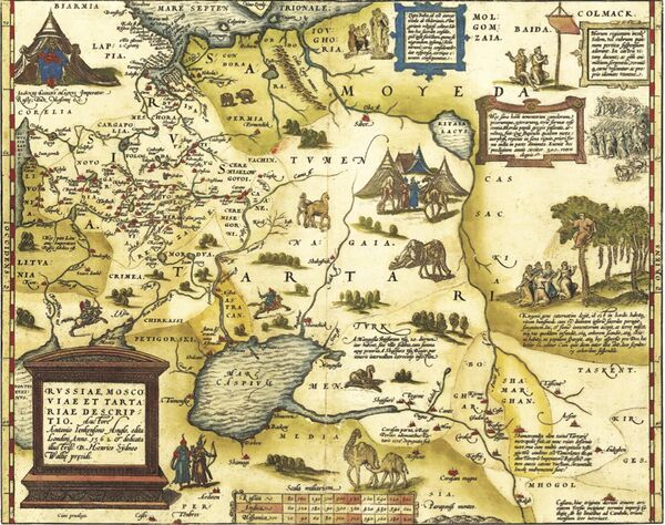 Карта России 1562 года Энтони Дженкинса