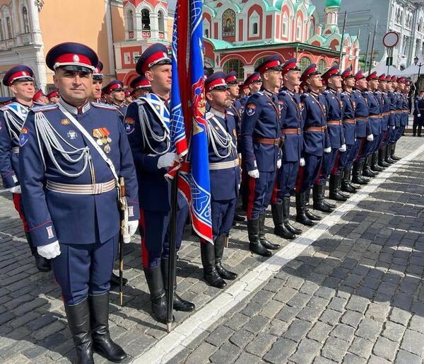 Участники парада Победы в Москве