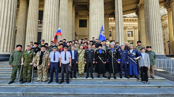 Встреча атамана Терского войска с терскими казаками Санкт-Петербурга и ветеранами СВО