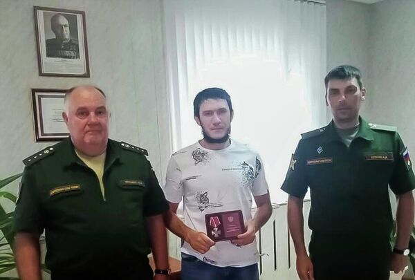 Боец отряда Кубань Антон Сергеев получил орден Мужества
