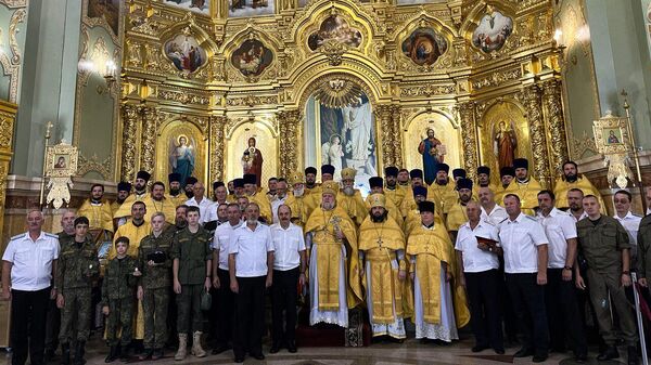 Участники мероприятия празднуют День святого апостола Варфоломея