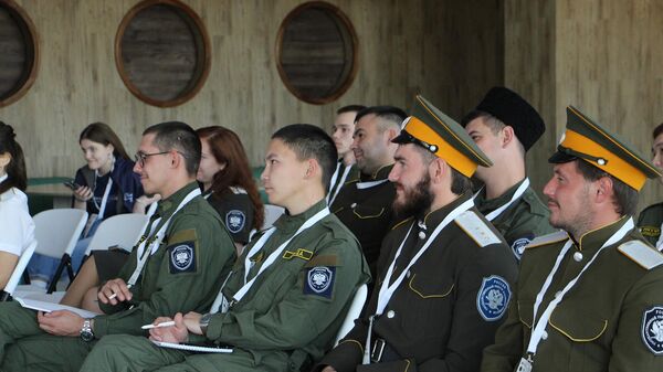 Участники регионального форума казачьей молодежи в Иркутске
