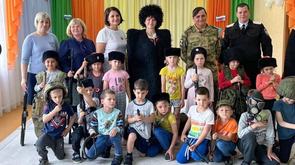 Встреча дошкольников с казаком-участником СВО Анатолием Шипулиным