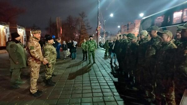 Торжественная встреча добровольцев Оренбургского казачьего батальона Форштадт (БАРС-6)