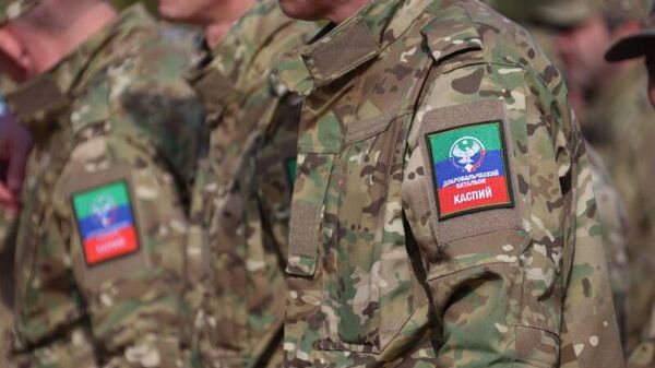 Военнослужащие добровольческого батальона Каспий