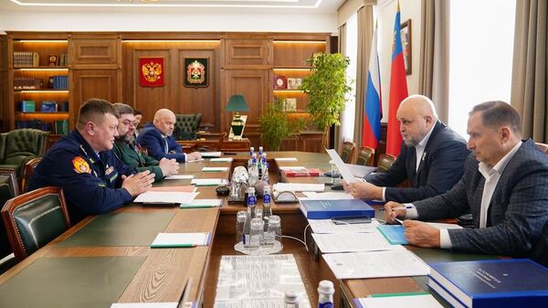 Встреча атамана Андрея Тимошенко и губернатора Кузбасса Сергея Цивилева 