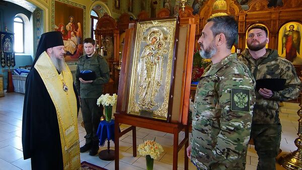 Церемония передачи икон православным храмам Запорожской и Херсонской областей