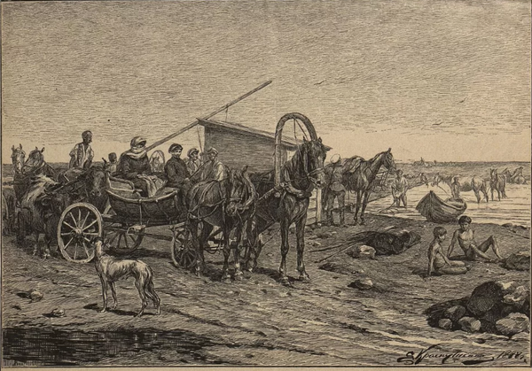 Мост через реку Аксай близ Новочеркасска. 1888 г.