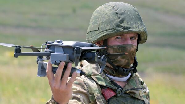 Военнослужащий вооруженных сил РФ в зоне проведения СВО