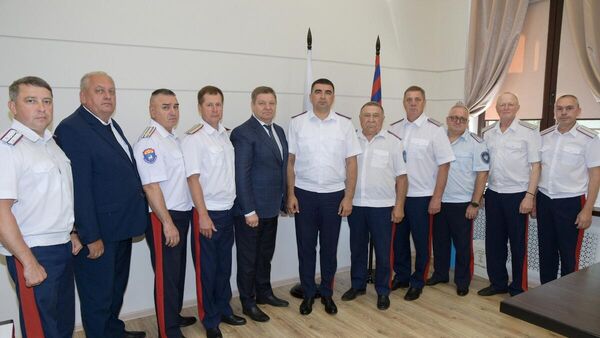 Сергей Бодряков на встрече с атаманами в администрации Волгоградской области