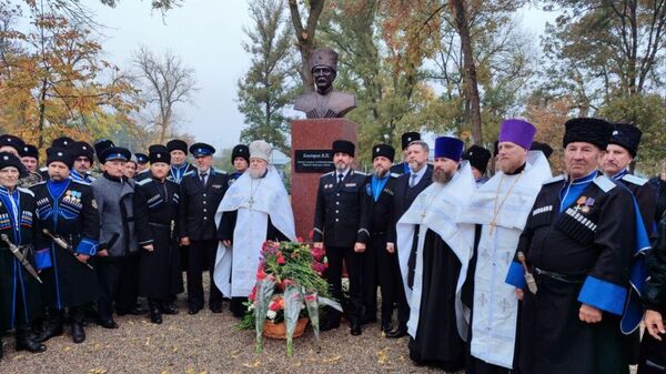 В Новопавловске казаки увековечили память терского атмана Василия Бондарева