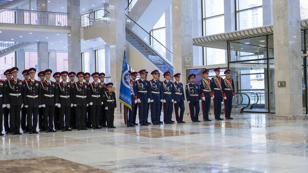 Торжественная церемония вручения переходящего знамени Президента Российской Федерации Новороссийскому казачьему кадетскому корпусу