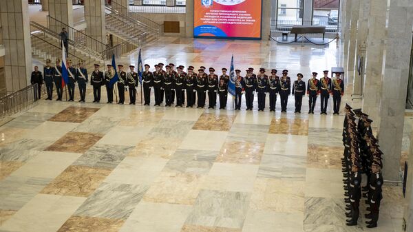 Торжественная церемония вручения переходящего знамени Президента Российской Федерации Новороссийскому казачьему кадетскому корпусу