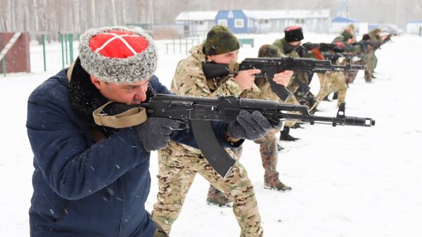 Военно-полевые сборы казаков Тюменского городского казачьего общества
