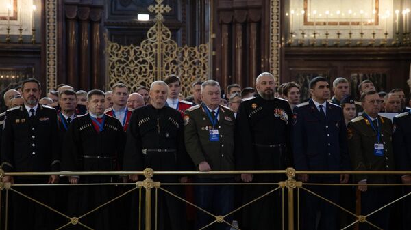 Молебен в храме Христа Спасителя