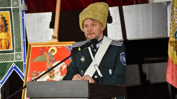 Атаман Оренбургского войскового казачьего общества Игорь Цыганов 
