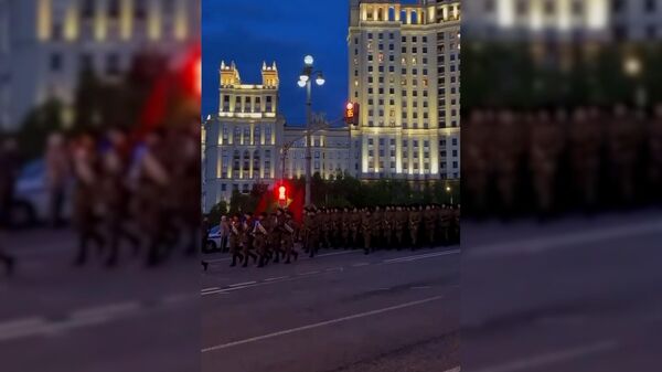 Подготовка бойцов Терского казачьего войска к параду Победы в Москве