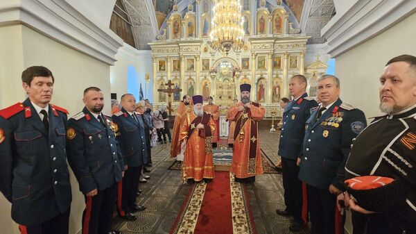 Освящение Свято-Никольского казачьего собора