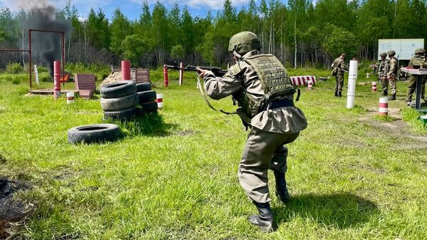 Военно-полевые сборы казаков Уссурийского казачьего войска в Хабаровском крае