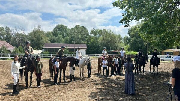Соревнования по конному спорту в Терском казачьем войске