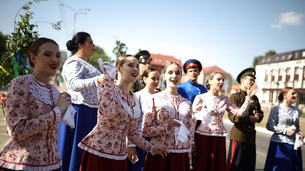 Участники фестиваля казачьей культуры