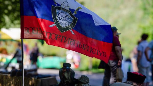 Флаг казачьего военно-спортивного клуба Беркут