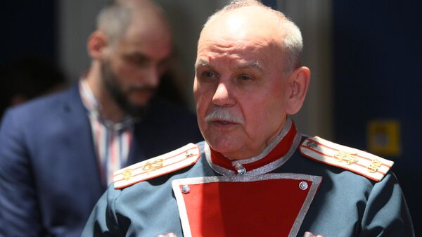 Верховный атаман Союза казаков России Павел Задорожный