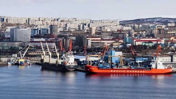 Вид на город-герой Мурманск