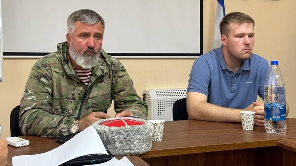 Участники заседания расширенного состава Совета атаманов казачьих обществ Херсонской области