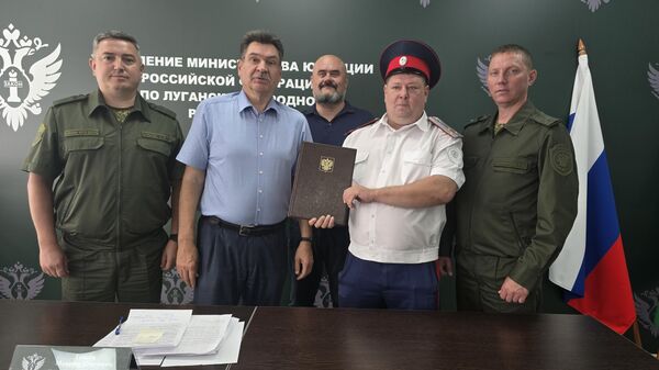 Представители Всевеликого войска Донского и госструктур ЛНР 