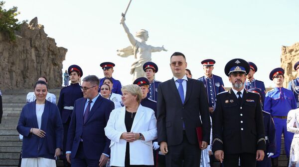 Торжественная церемония открытия VI Всероссийского слета казачьей молодежи