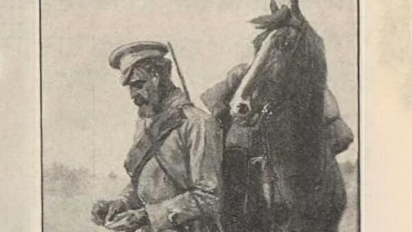 С родины прислали табачок. Из книги Война и наши трофеи, Петроград, 1915 год С родины прислали табачок. Из книги Война и наши трофеи, Петроград, 1915 год