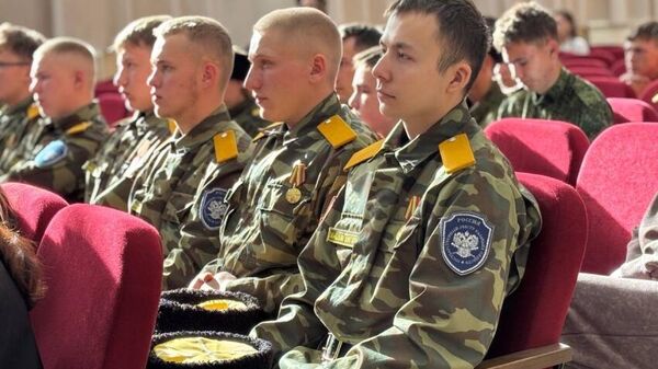 Участники слета казачьей молодежи в Забайкальском крае