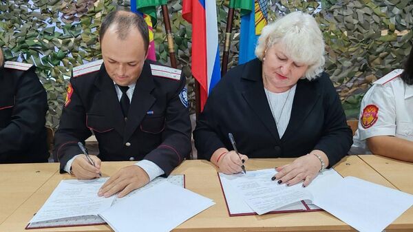 Подписание соглашения о сотрудничестве между Белоглинским РКО и ГБПОУ Краснодарского края Белоглинский аграрно-технический техникум