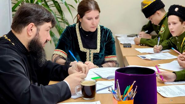 Присвоение статуса казачья подготовительной группе детского сада №15 и статуса казачий 7Б классу средней общеобразовательной школы №8 города Биробиджана