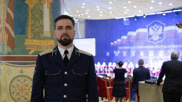 Первый заместитель атамана Астраханского окружного общества Егор Угаров