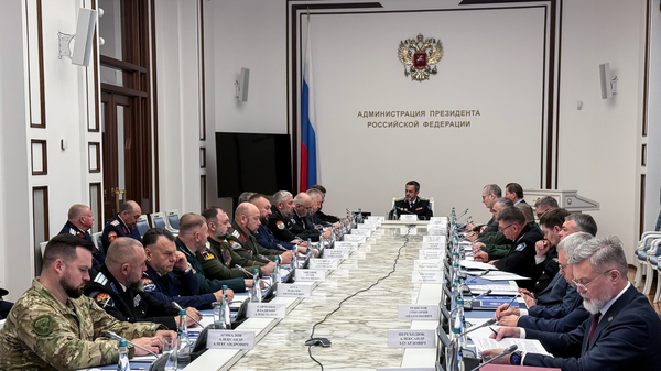 Заседание Совета атаманов Всероссийского казачьего общества в Москве