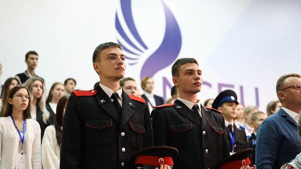 Участники краевого форума православной казачьей молодежи в Северо-Кавказском федеральном университете