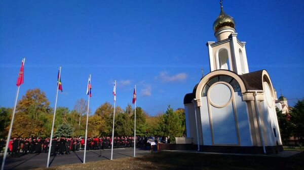 Открытие в Керчи часовни в честь участия казаков в Крымской весне