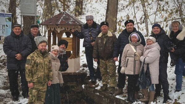 Освящение часовни у казачьего родника
