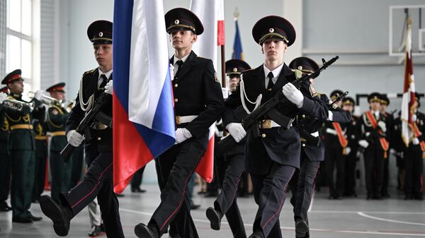 Ученики кадетских и казачьих классов