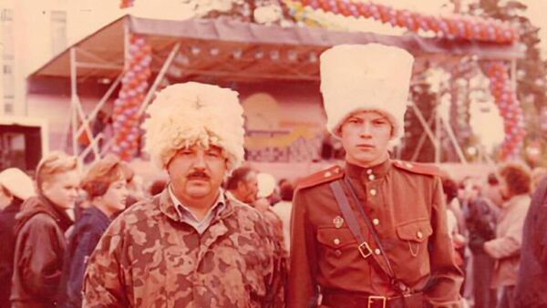 Виктор Корякин со своим сыном Андреем