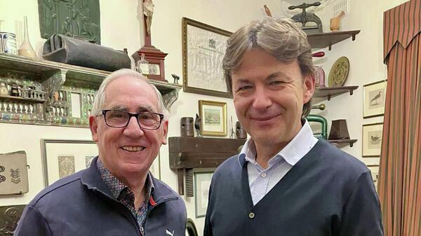 Встреча президента Мальтийского картографического общества Джозефа Скиро и представителя Союза казаков-воинов России и зарубежья в Республике Мальта Максима Рыжакова