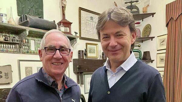 Встреча президента Мальтийского картографического общества Джозефа Скиро и представителя Союза казаков-воинов России и зарубежья в Республике Мальта Максима Рыжакова