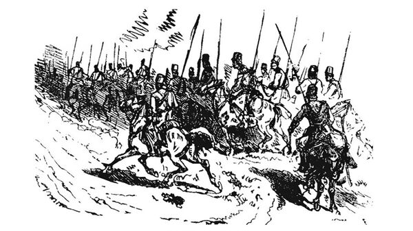 Зарисовки Николая Каразина. Журнал Нива, 1877 год