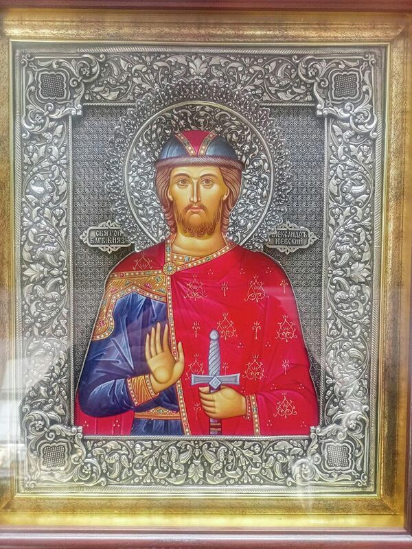 Икона Александра Невского, которая хранится в войсковом храме СЗВКО Икона Александра Невского, которая хранится в войсковом храме СЗВКО