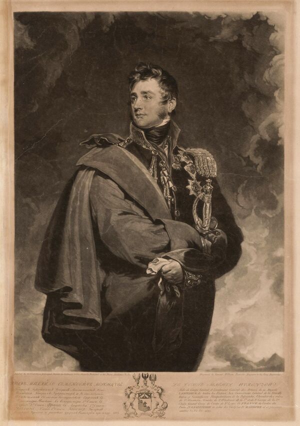 Граф Михаил Семенович Воронцов. Эстамп, 1823 год