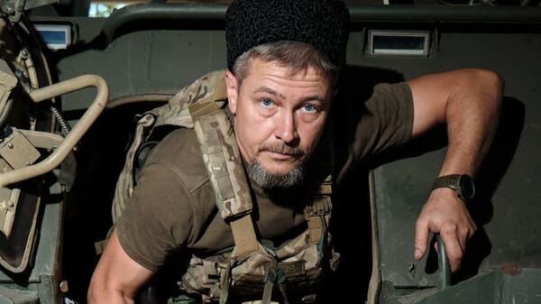 Боец-казак в зоне проведения СВО, фото Артура Емельянова Боец-казак в зоне проведения СВО, фото Артура Емельянова